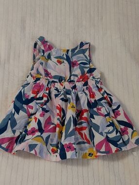 Carter's Navy and Pink Floral Infant Dress.